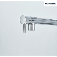 Björn |Gastronomia rubinetto acqua fredda monoforo a parete cromo|rubinetto cucina professionale acciaio inox due docce|lavello doppio ristorante