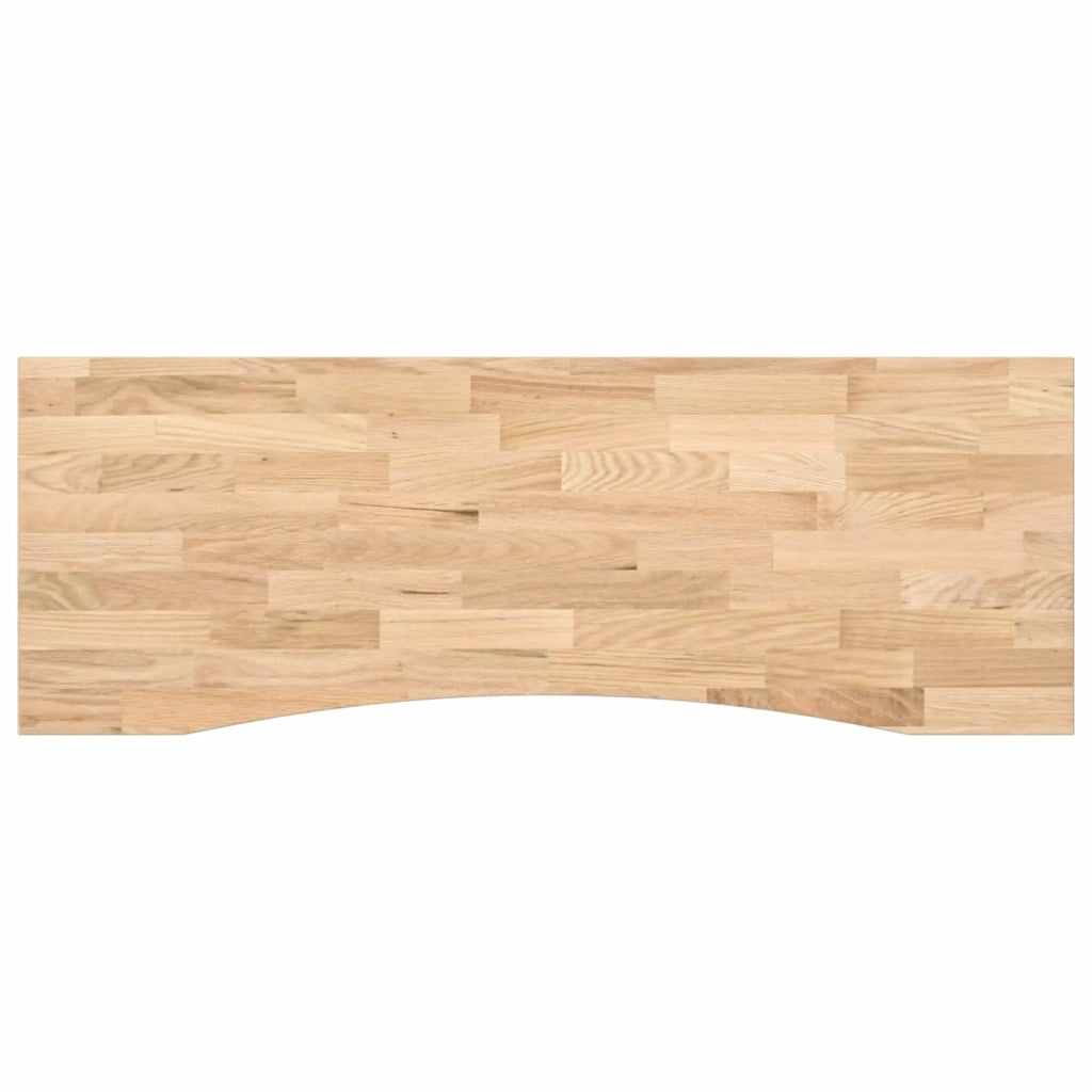 Scrivania Nero e naturale 140 x 60 cm Legno di Quercia Massello 3426552