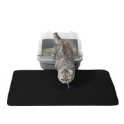 Tappetino per lettiera Valora igienico nero facile da pulire 60x45cm