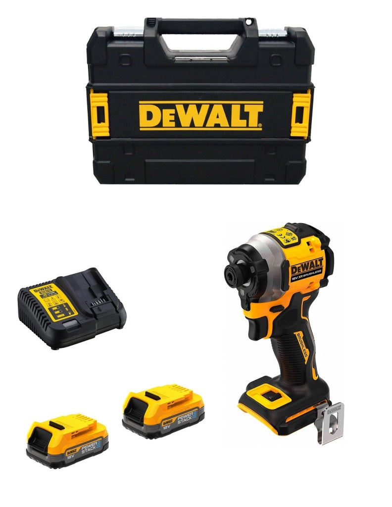 Avvitatore ad Impulsi DeWALT DCF850E2T (2 x 1,7 Ah + DCB115 + TSTAK II)