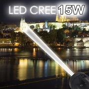 Trade Shop - Torcia Ricaricabile Ultra Potente Di Puntamento Con Led 15w Cree T6 Fino A 1km -