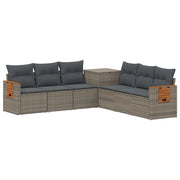 Set di divani 7 pcs Grigio e Grigio Scuro 3448874