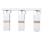 Plafoniera 3 luci GU10 35W bianca legno Milagro Vidar