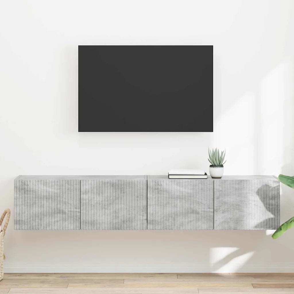 Mobile TV da parete 2 pcs Calcestruzzo 78,5 x 31 x 29,5 cm 892216