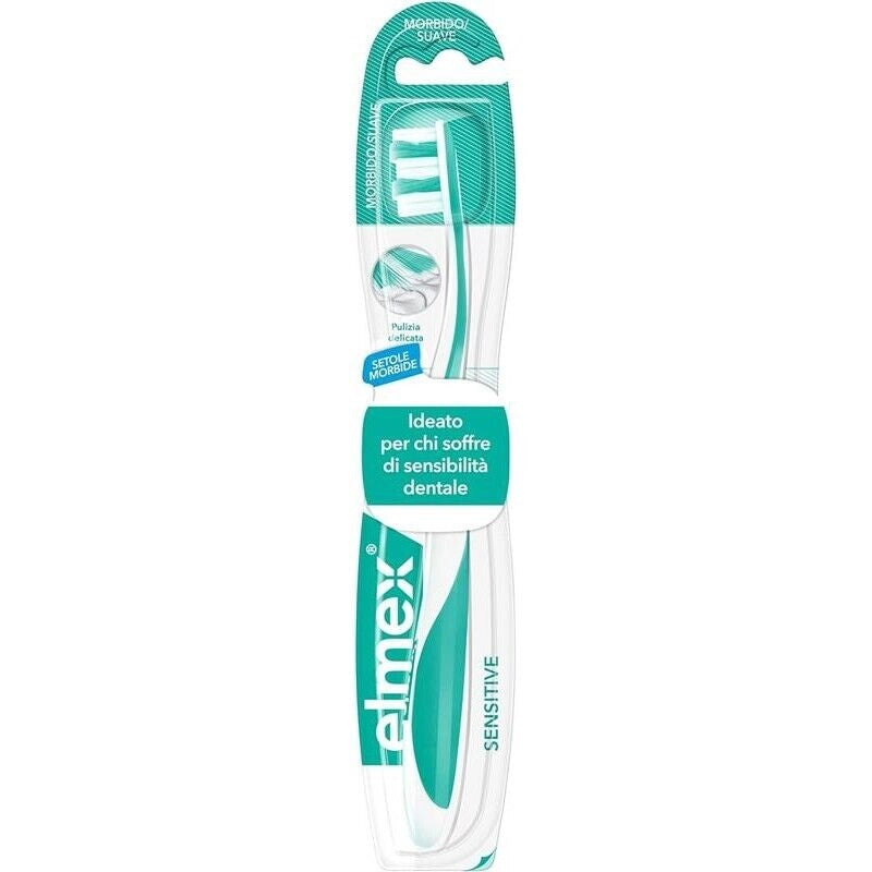 ELMEX SPAZZOLINO SENSITIVE PER DENTI SENSIBILI SETOLE MORBIDE MANICO ERGONOMICO 1 PZ