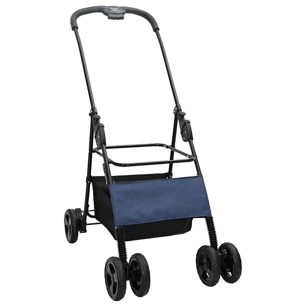 Passeggino pieghevole per animali Blu 81 x 47 x 99 cm CFW5582011