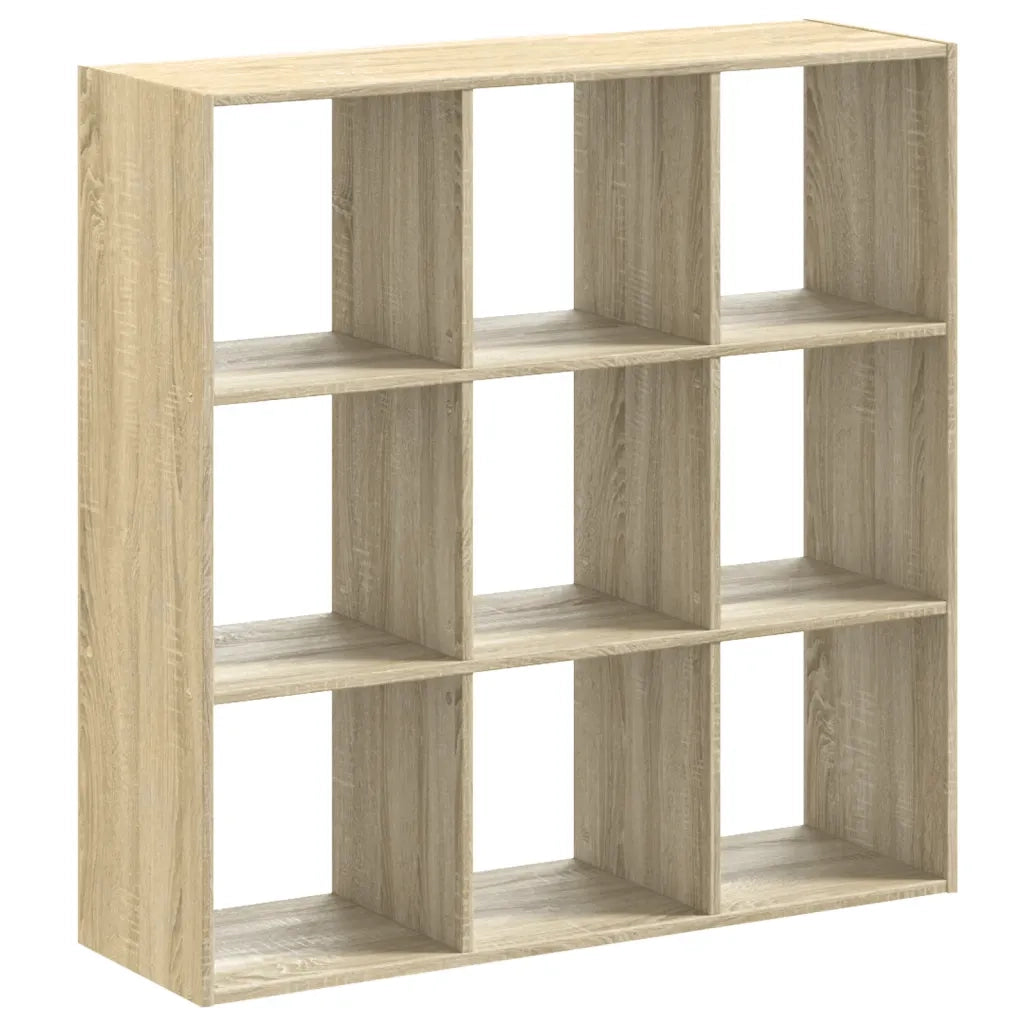 Libreria-Scaffale per Libri-Mobile di Stoccaggio Rovere Sonoma 102x32x102 cm in Legno Multistrato