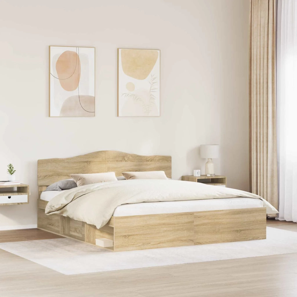 Struttura del letto Sonoma 200 x 200 cm Pino massello