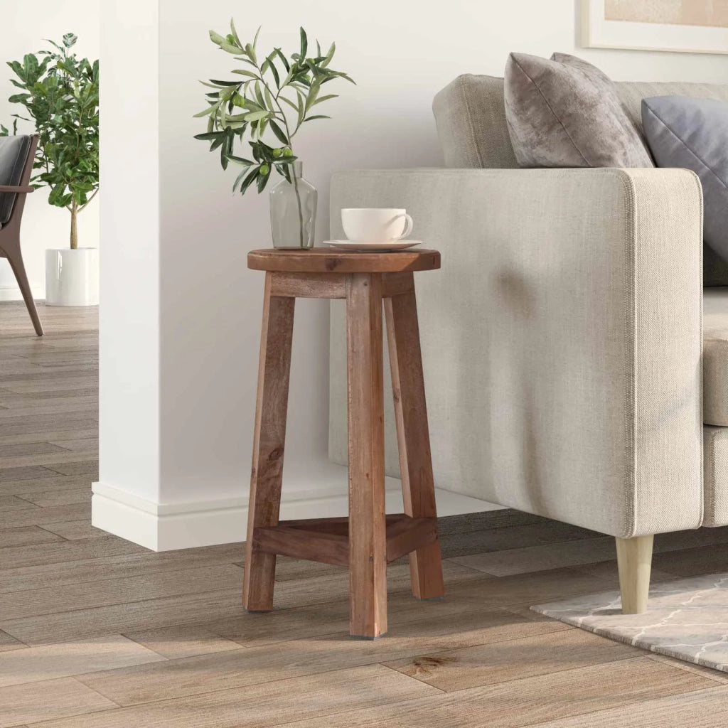Pouf Naturale 28 x 28 x 50 cm Legno di Mogano 42012391