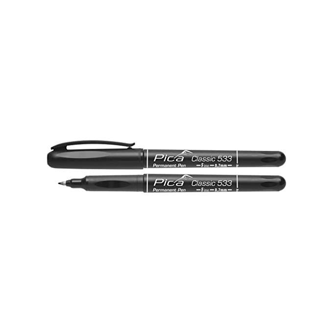 Pica-Marker 533/46 marcatore permanente Punta a ogiva/sottile Nero 1 pz
