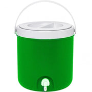 Trade Shop - Mini Frigorifero Passivo Termico Secchiello Ghiaccio Tondo 8 Lt Con Rubinetto -