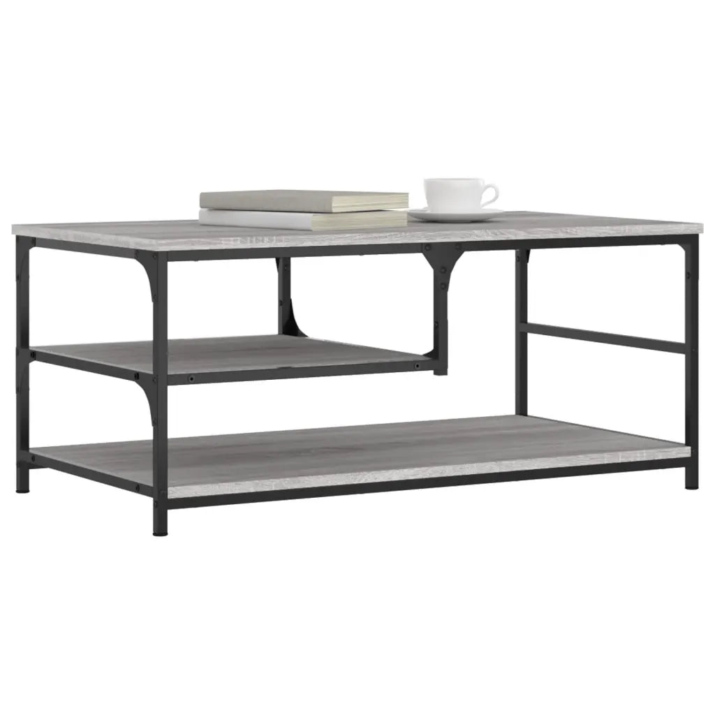 Tavolino da Salotto Grigio Sonoma 90x49x40 cm Legno Multistratocod mxl 131150