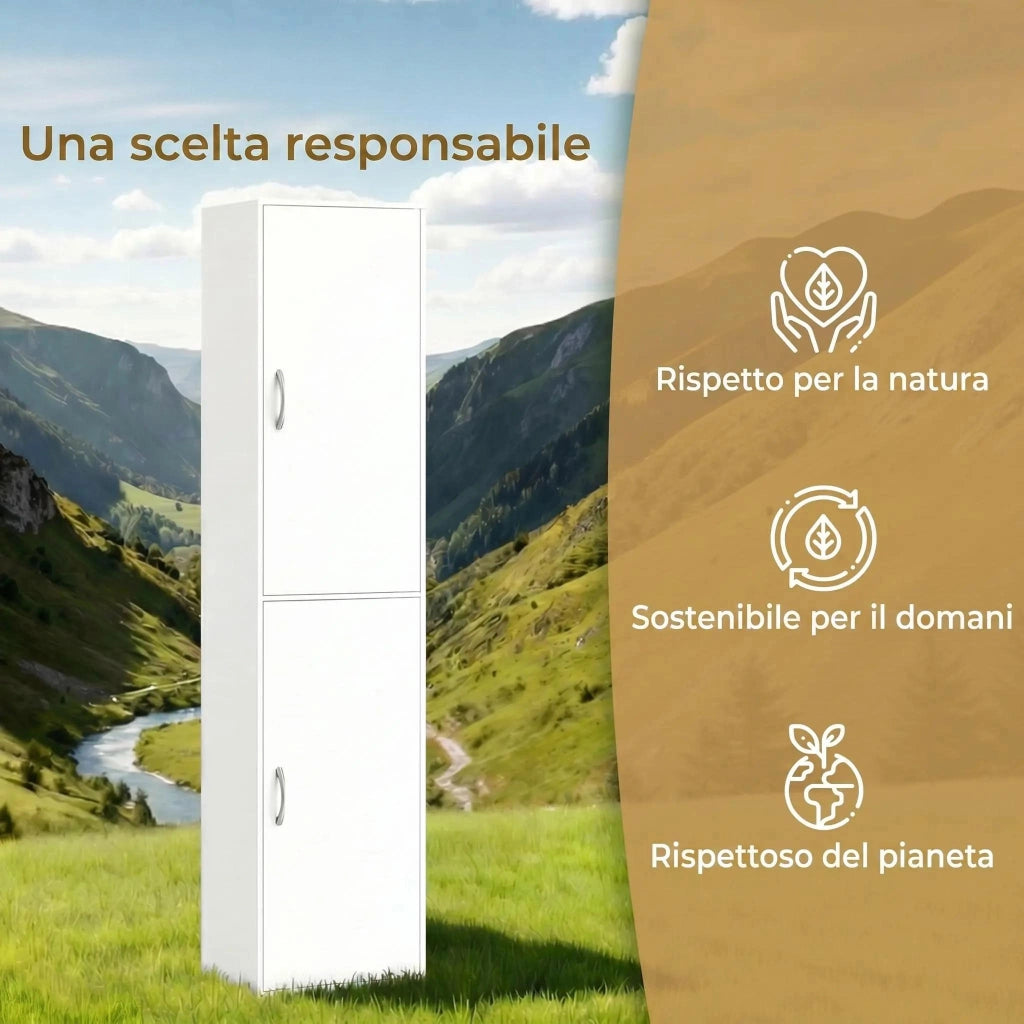 Libreria moderna scaffale 5 ripiani regolabili legno ¨C zephmum ¨C 180 cm