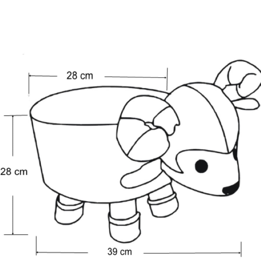Pouf PECORA (bianco)