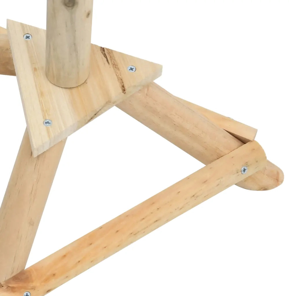 Mangiatoia Uccelli con Supporto 37x28x100 cm in Legno Abete CFW3666614
