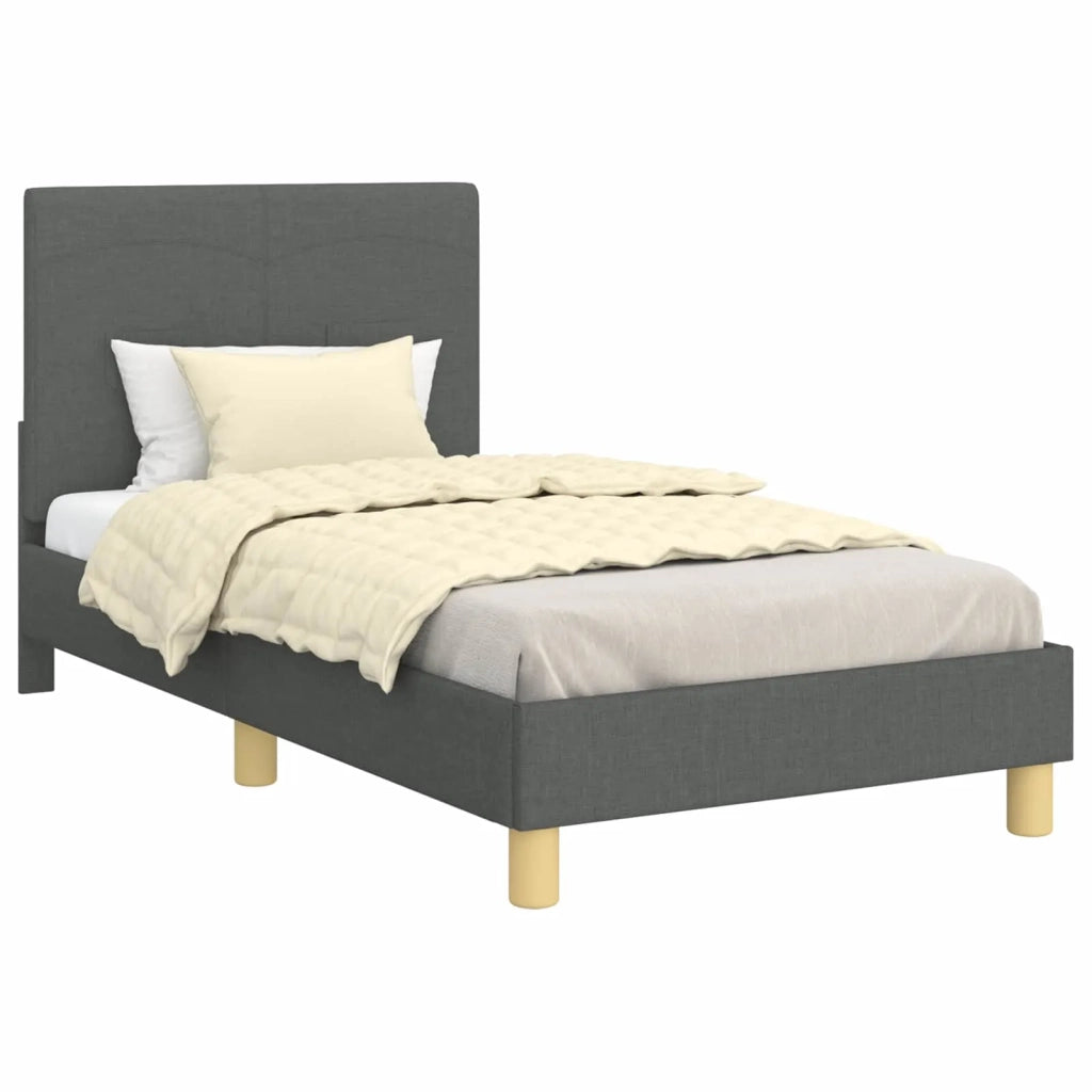 Struttura letto bambini con testata-Giroletto per bambini Grigio scuro 80 x 160 cm 757753