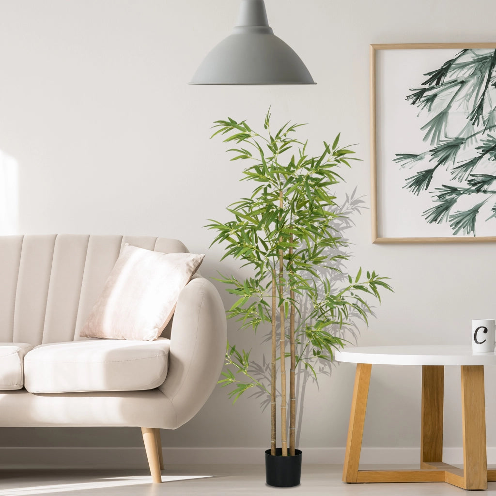 Albero di bamb¨´ artificiale ¨C Minimal ¨C Verde 180 cm con vaso
