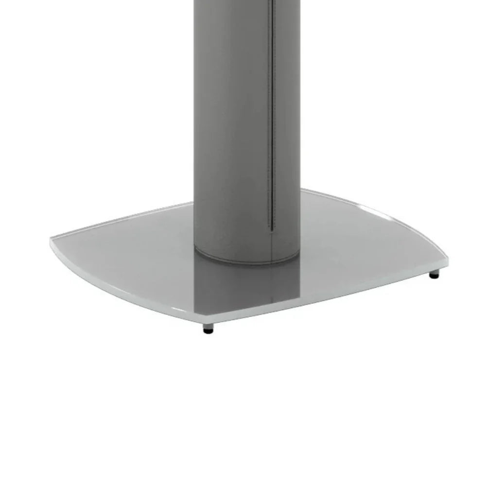 Tavolo da pranzo allungabile in vetro temperato grigio Oslo 120-180x90 cm fino a 8 posti | Duzzle