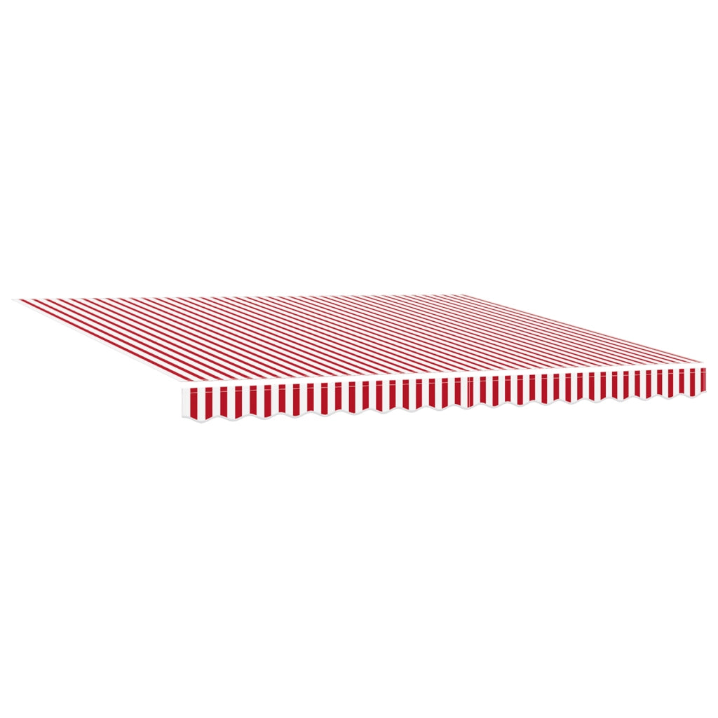 Tenda Retrattile Automatica Rossa e Bianca 400x350 cm