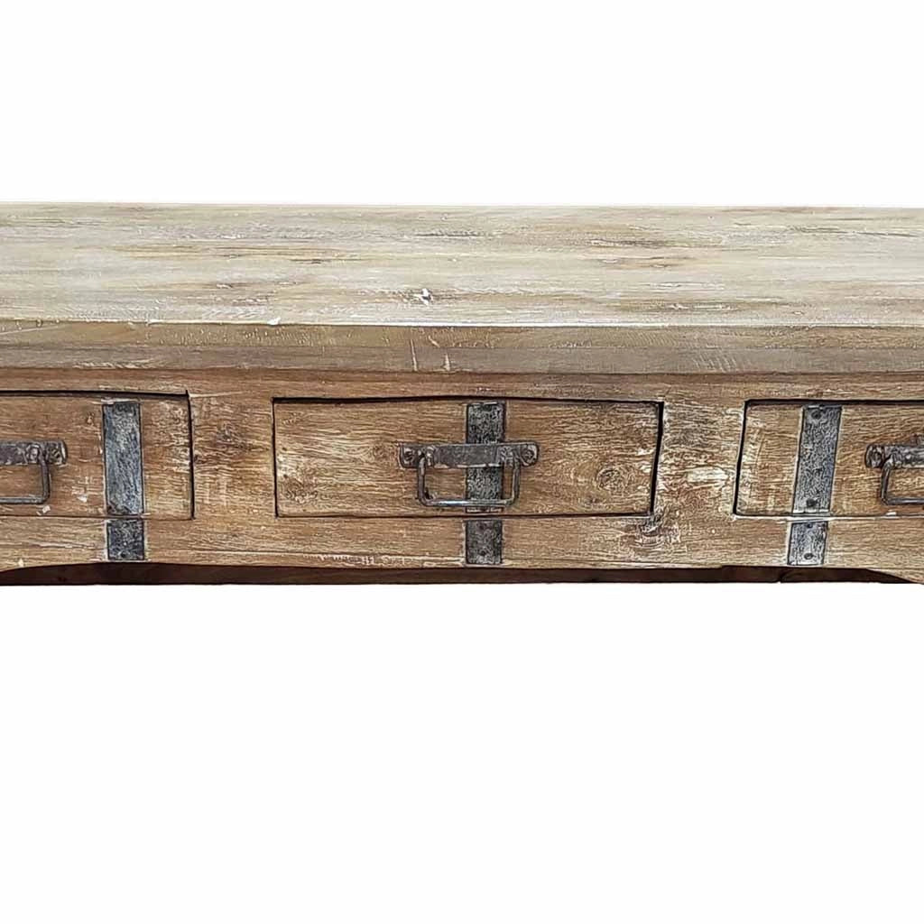 Mobile basso artigianale in legno 165-175x45x57h cm