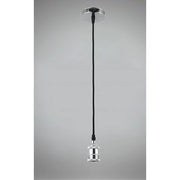 Trade Shop - Lampadario Portalampada A Sospensione Per Lampadine E27 Pendente 2 Metri E27-2m - Argento