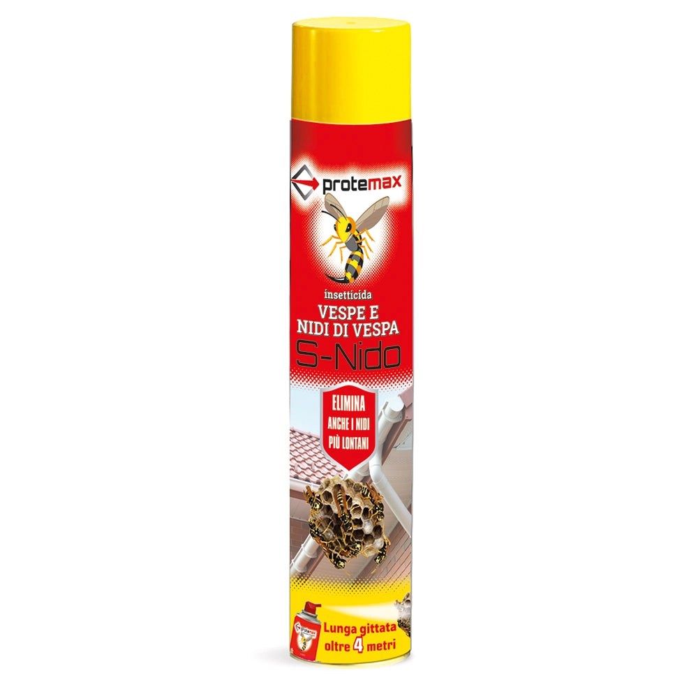 Insetticida spray per vespe e nidi di vespa PROTEMAX pronto uso eroga oltre 4 m