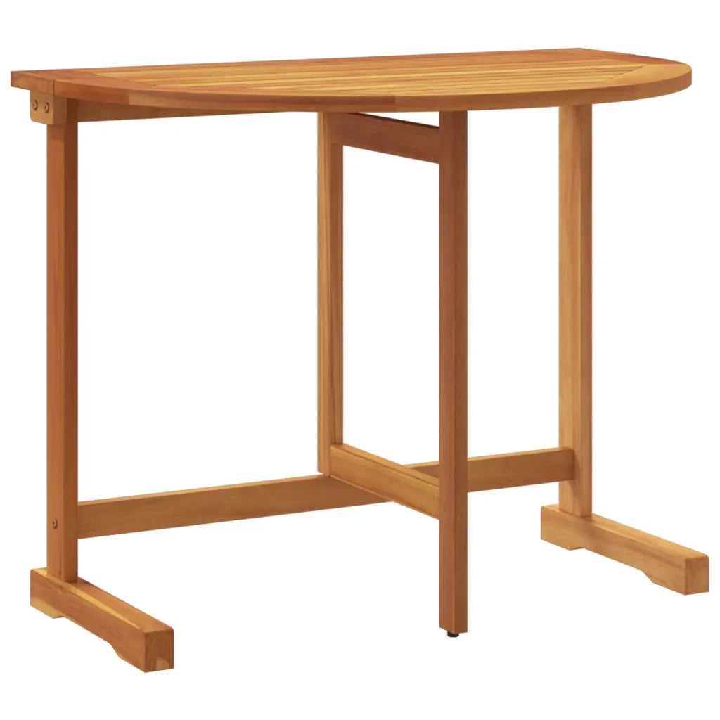 Set da Pranzo da Giardino Pieghevole 3 pz in Massello di Acacia