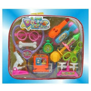 Trade Shop - Doctor Set Borsa Dottore Accessori Stetoscopio Forbici Giocattolo Gioco Bambina -
