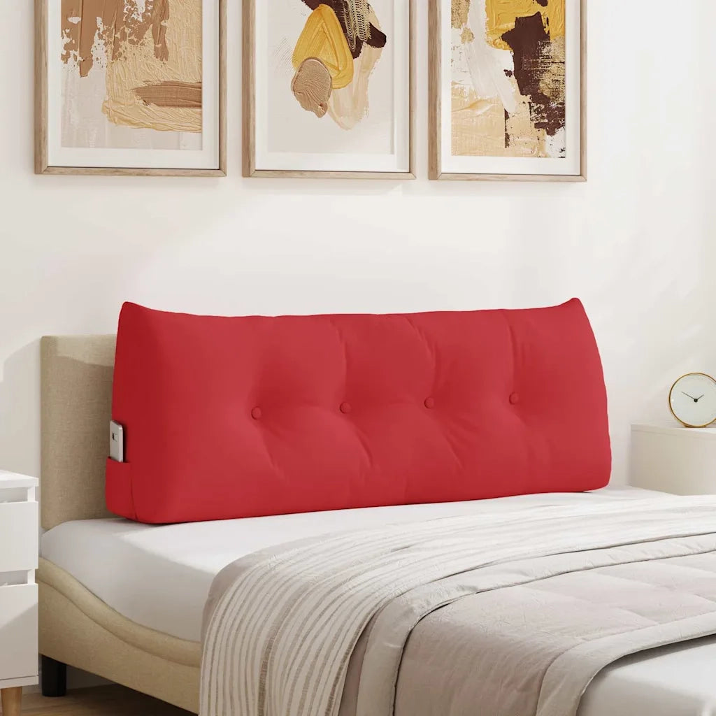 Cuscino per Schiena | Cuscino dorsale Rosso 120 x 24 x 50 cm Tessuto