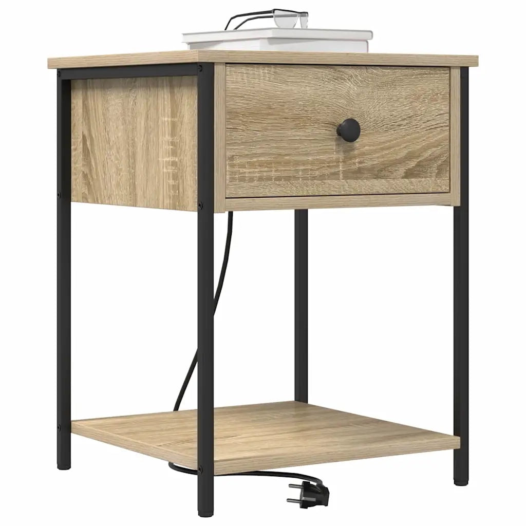 Armadio da Notte con cassetto Rovere Sonoma 42 x 41 x 56 cm 859422