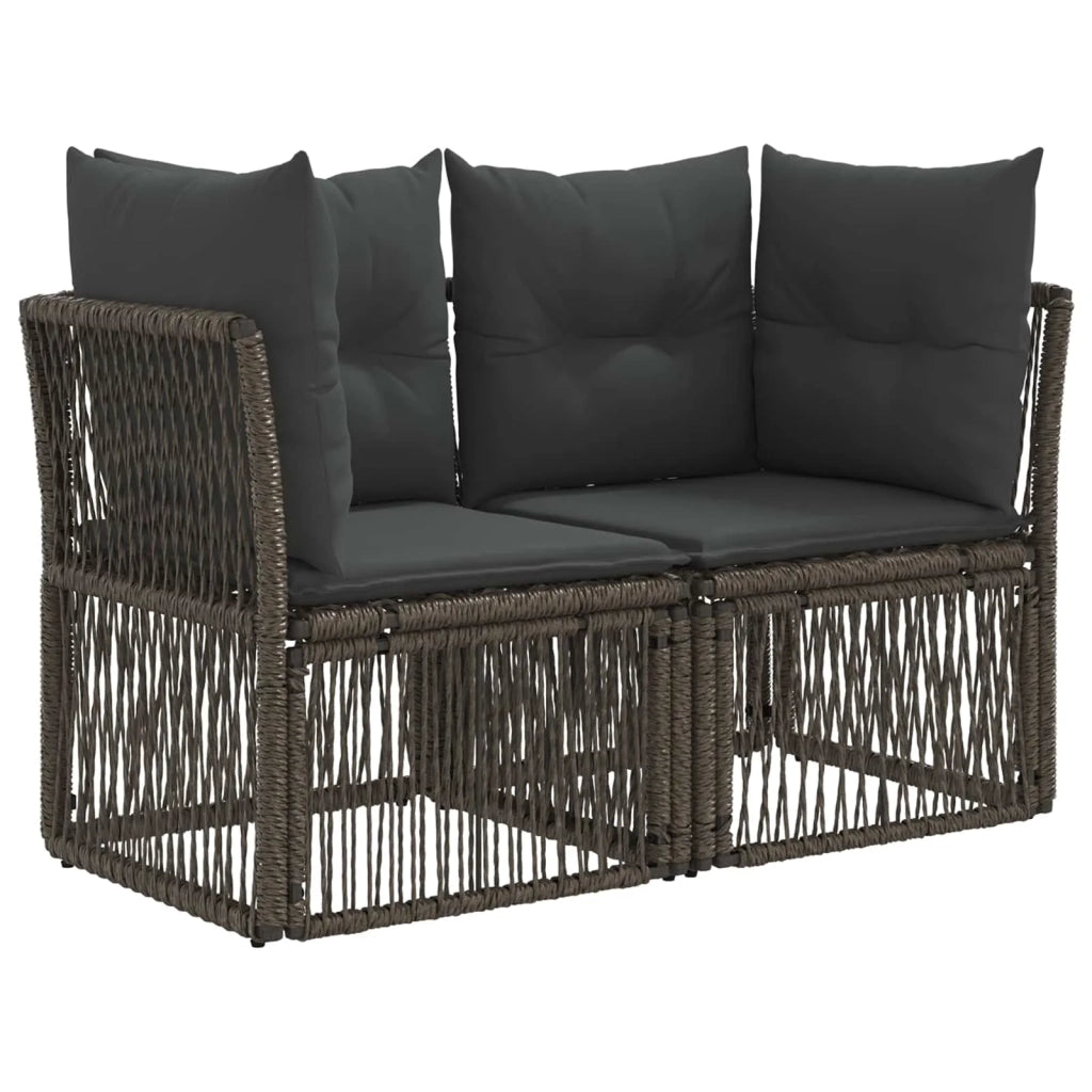 Set Divano da Giardino 13 pz Grigio e Grigio Scuro polyrattan 3437318