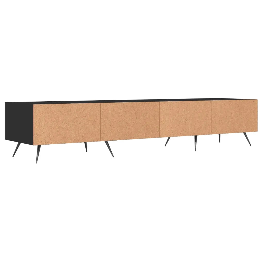 Mobile Porta TV Nero 150x36x30 cm in Legno Multistrato 829125