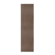 Pannello Fonoassorbente con Doghe Noce Scuro Moderno Lusso 3D 2400 x 600mm
