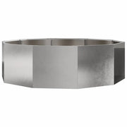 Fioriera | Cassetta per fiori | Vaso Argento 120 x 120 x 35 cm Acciaio inossidabile