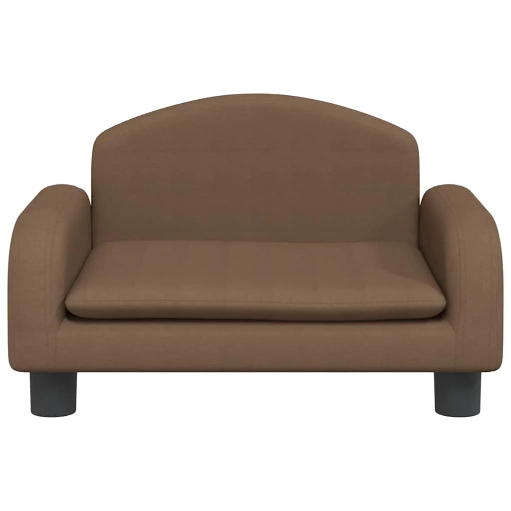 Cuccia per cani comoda cesta da divano 50 x 40 x 30 cm tessuto marrone 02_0042680