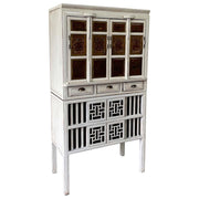 Armadio in legno bianco fatto a mano 96x42x175h cm
