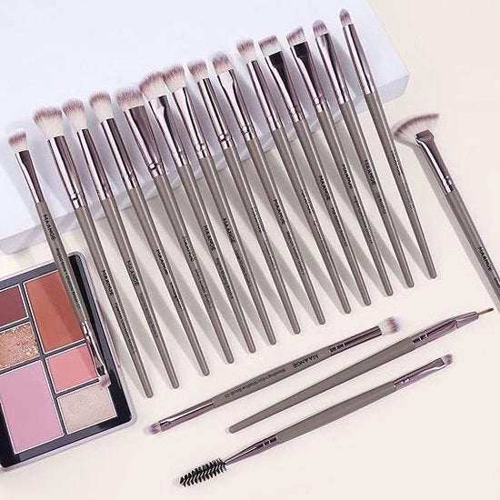 Set di pennelli per trucco professionale, pennelli di alta qualità sintetici, per polvere, crema liquida, viso, ombretto, pennello cosmetico 20