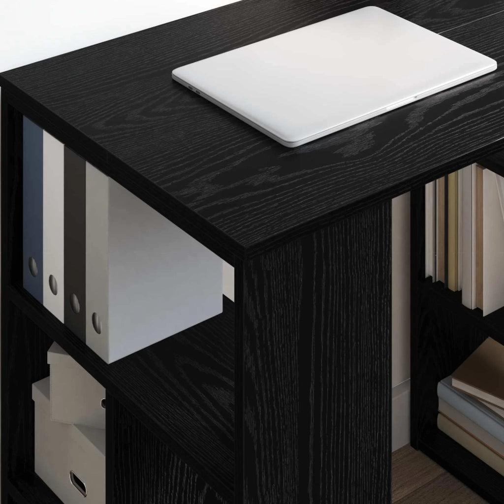 Scrivania Rovere Nero 90 x 50 x 75 cm Legno multistrato 869507