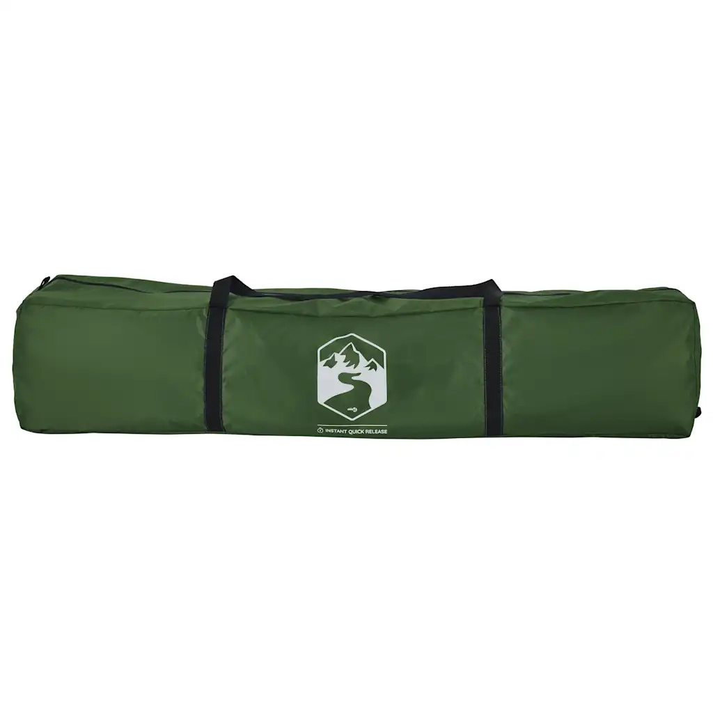 Tenda a Cupola da Campeggio 4 Persone Verde a Rilascio Rapido