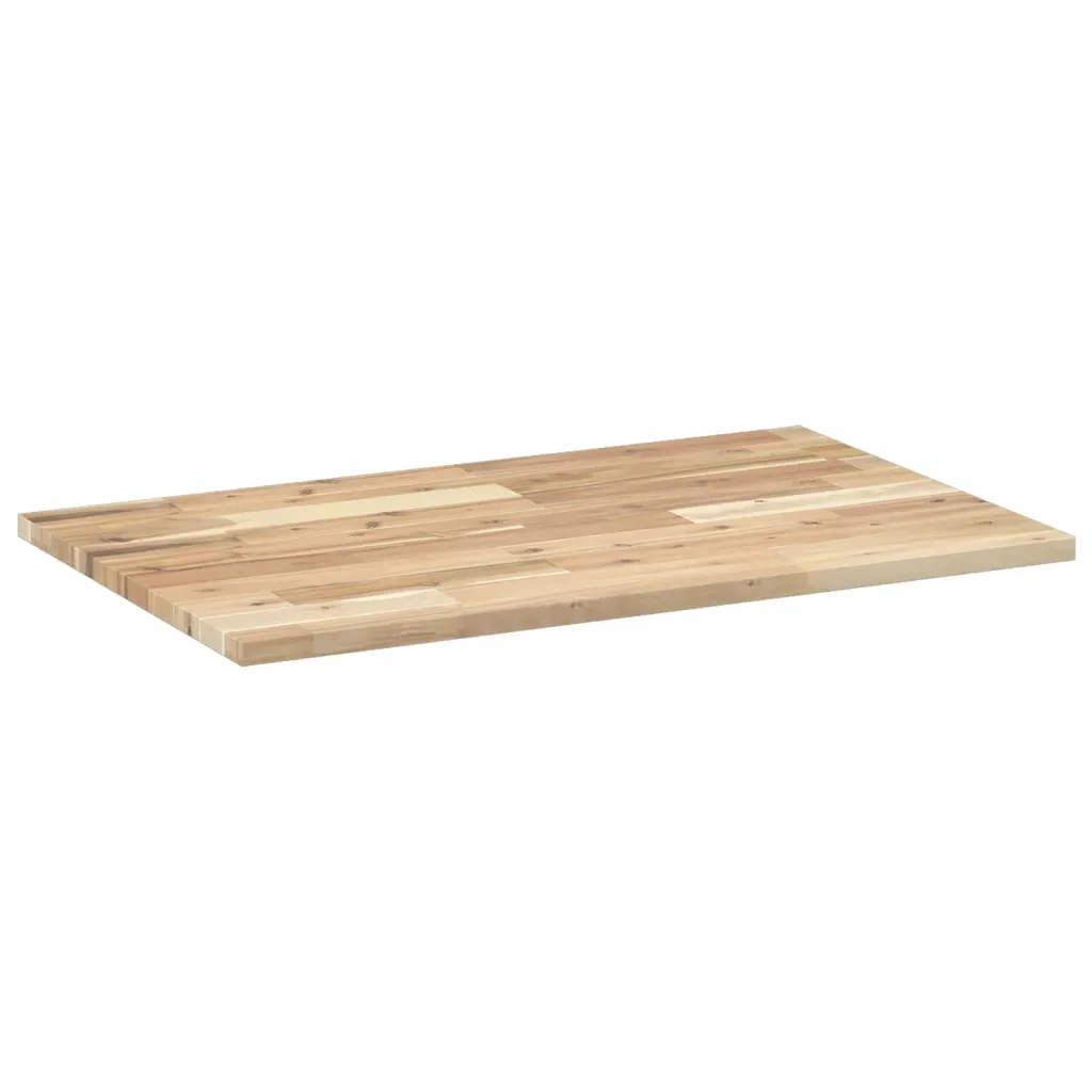 Piano da Bagno Non Trattato 80x50x2 cm Legno Massello di Acacia 3279662