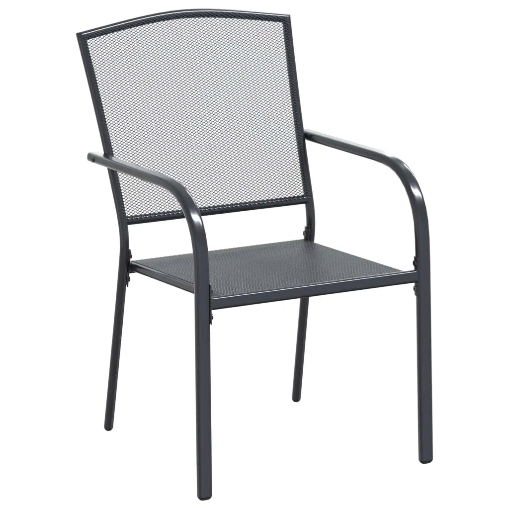 Set da Pranzo per Giardino 9 pcs Antracite 212 x 90 x 76 cm