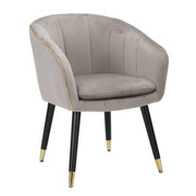 Poltrona VKH316, Grigio, Legno, 62x58x78 cm