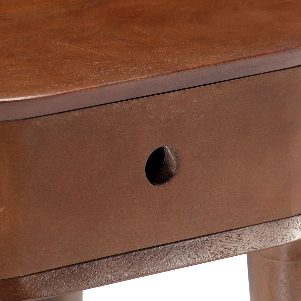 Comodino 50x35x55 cm in Legno Massello di Acacia 282871