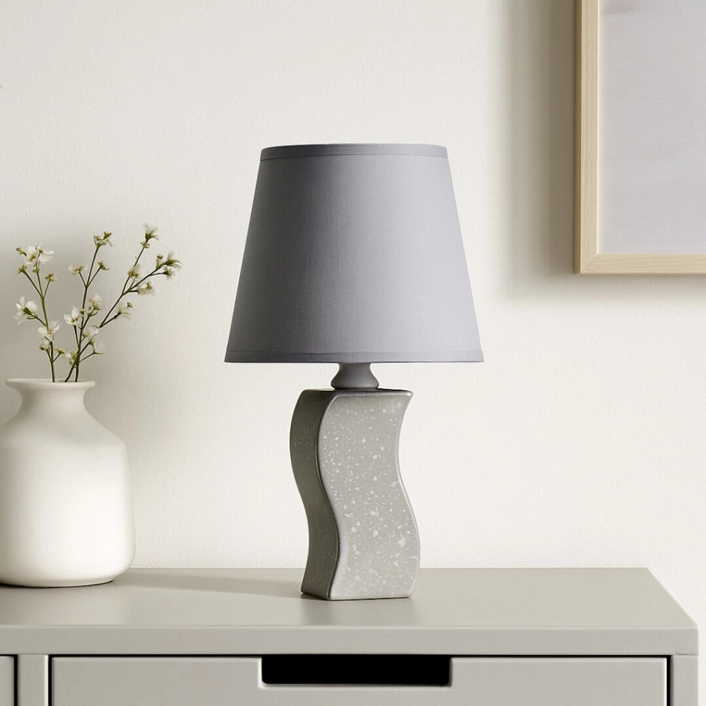 Lampada da tavolo Dayami ceramica grigio 1xE14 Rabalux