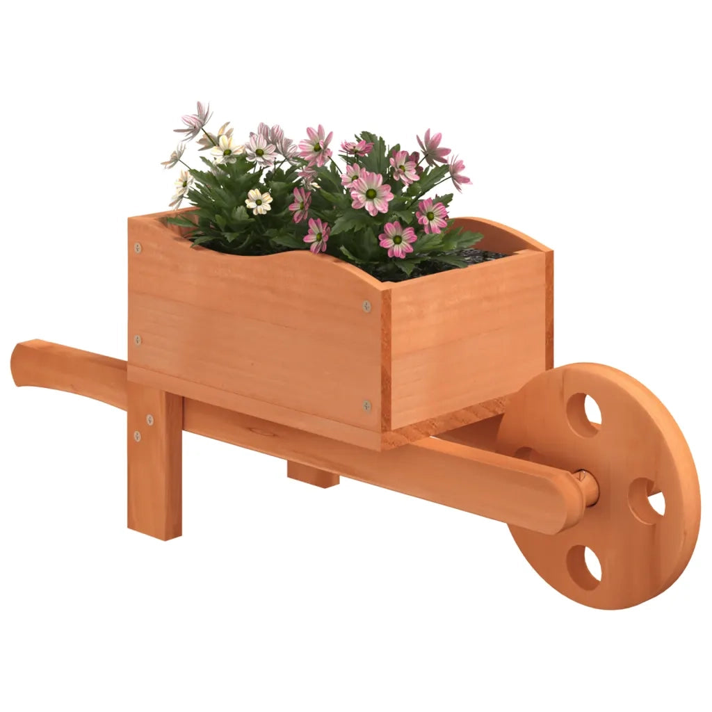 2 pz Fioriere | Cassetta per fiori | Vaso a Carriola 47x15x19 cm Legno Massello di Abete