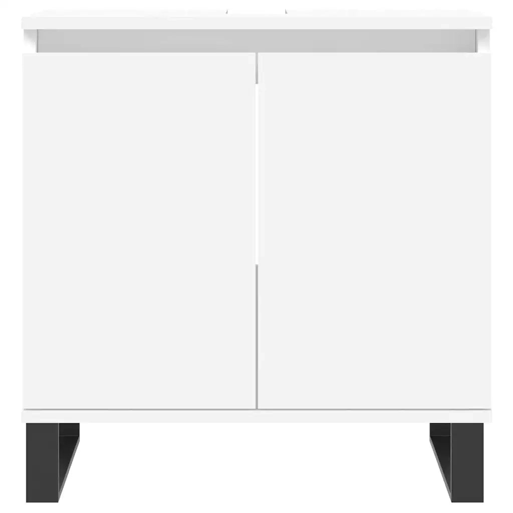 Mobile da Bagno Bianco 58x33x60 cm in Legno Multistrato 831588