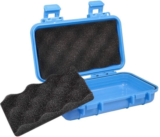 Scatola di Stoccaggio Acqua-Resistente - Resistente ai Colpi - Luchtdicht - Outdoor - per Telefono Cellulare - Dimensioni Interne S/L 14,9/16,7 x 8,2/8,8 x 4,3/4,6 cm - Scatola di Stoccaggio