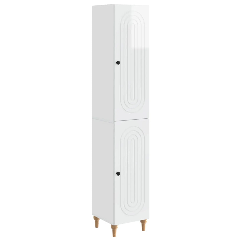 Set di armadi 2 pcs Bianco Lucido Legno ingegnerizzato 3416452