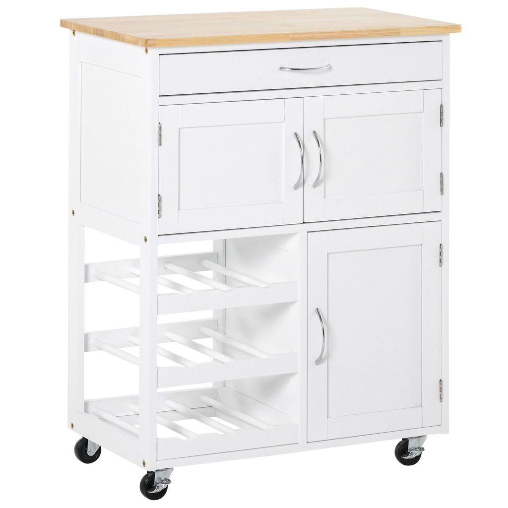Tavolino da caff¨¨ ¨C zephmum ¨C Bianco e Rovere, 67x37x87 cm