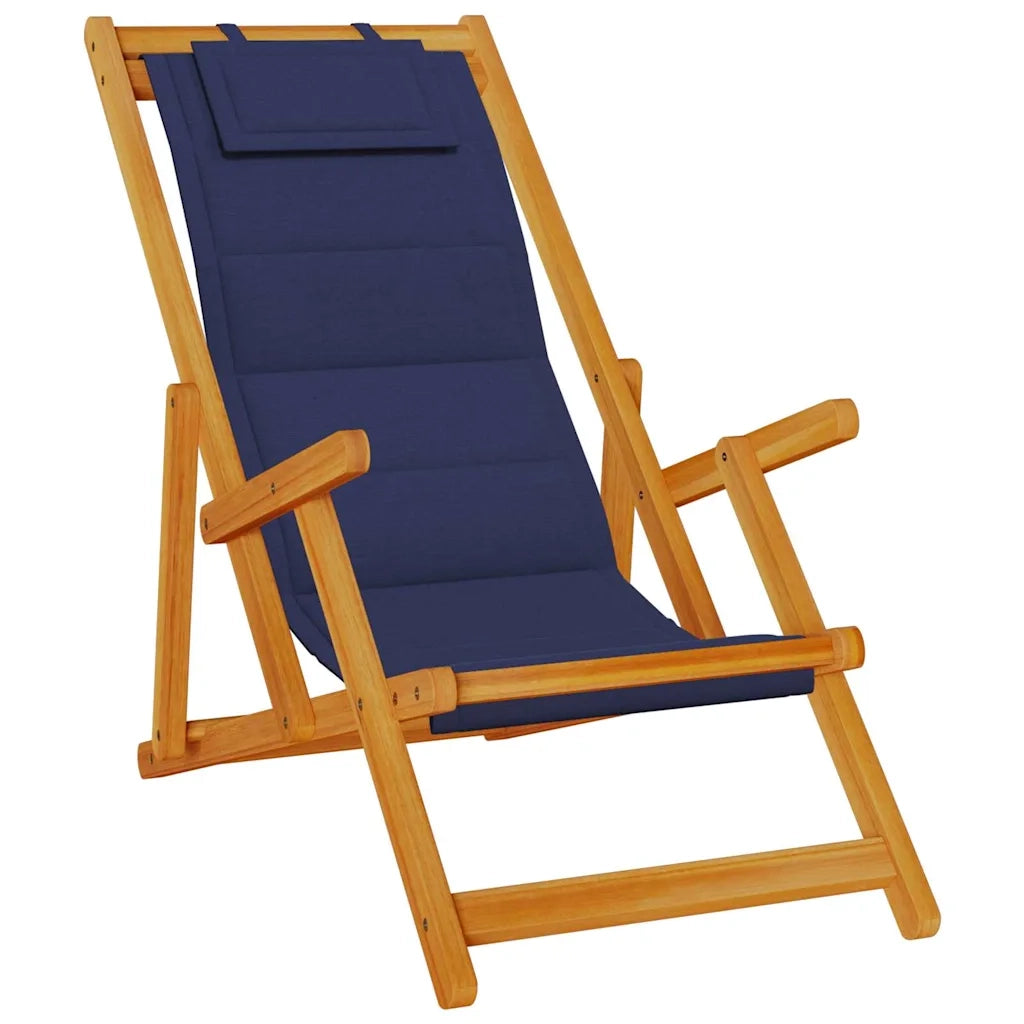 Sedia da spiaggia 2 pcs Marrone Legno di Acacia Massello 3325143